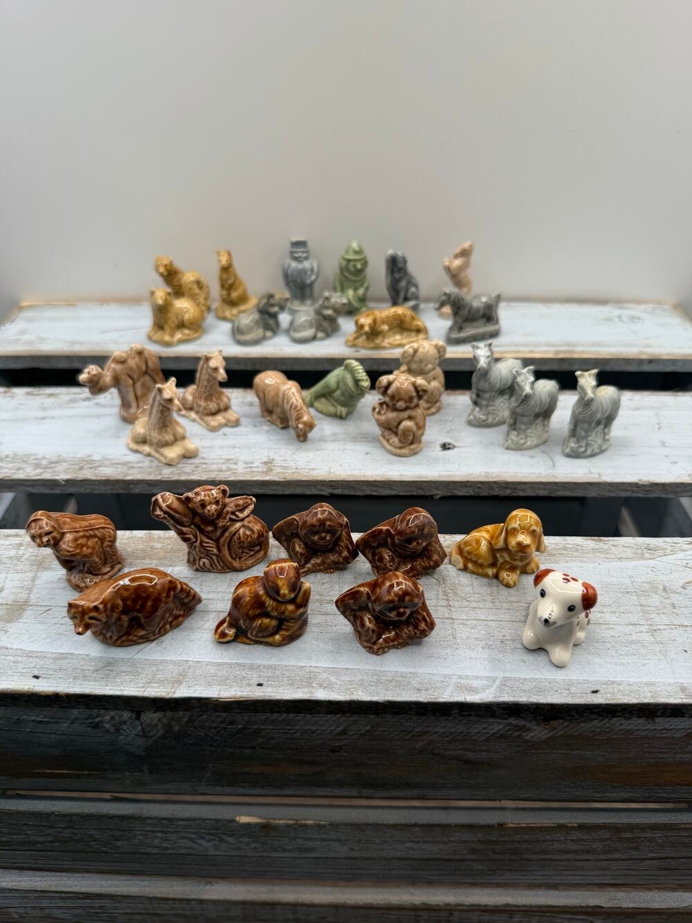 Vintage Wade Whimsies Red Rose Tea Porcelain Animal Figurine Lot Zoo Pets (30+)